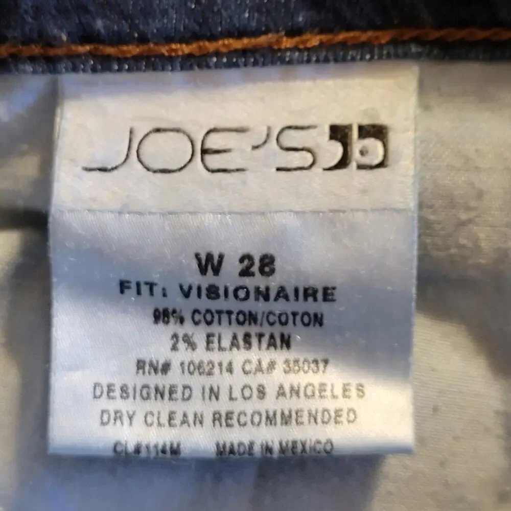 JOE'S Jeans Visionaire Flare Denim Jean Stephanie Dark Wash Mid Rise Stretch 28 - Picture 11 of 13
